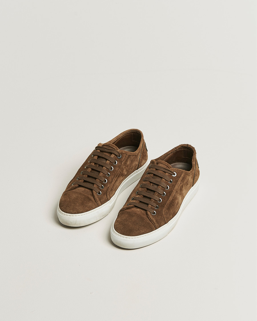 Heren | Brioni Casetta Suede Sneakers Brown | Pre-owned | Brioni Casetta Suede Sneakers Brown
