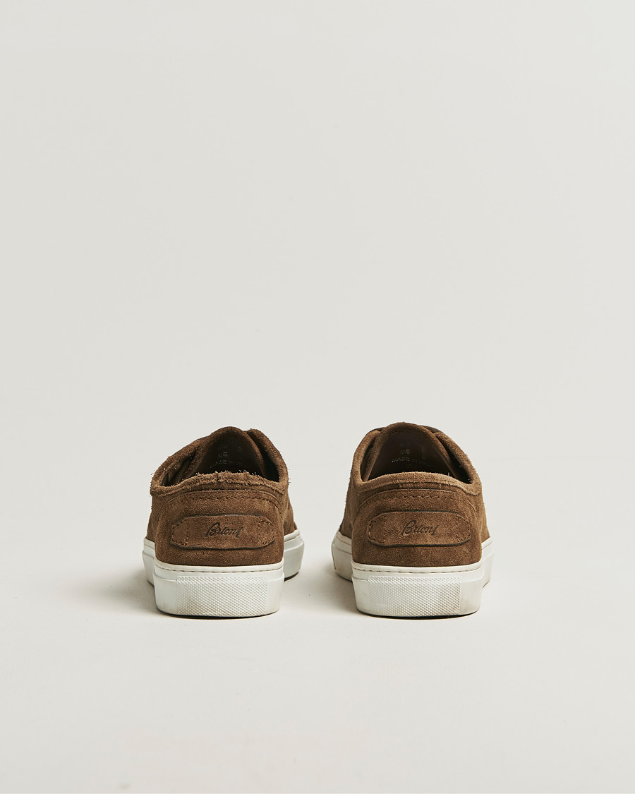 Heren | Brioni Casetta Suede Sneakers Brown | Pre-owned | Brioni Casetta Suede Sneakers Brown