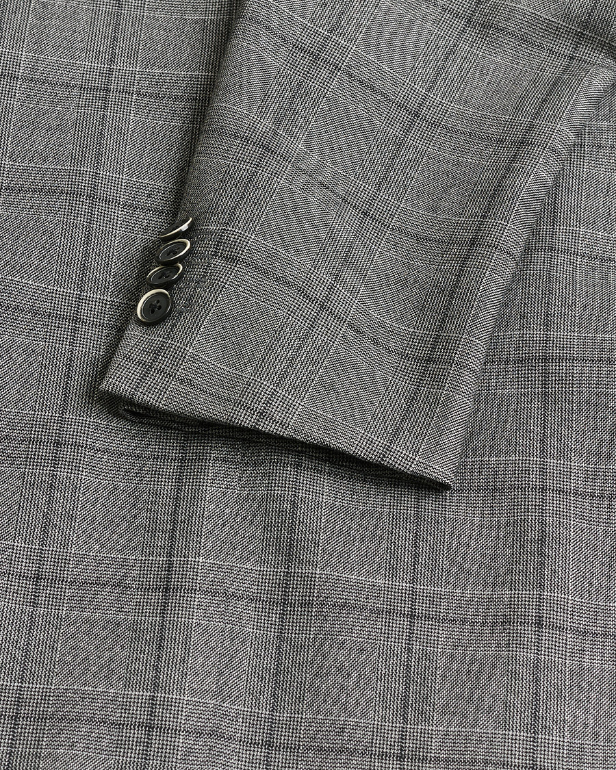 Heren | Pre-owned Pakken | Pre-owned | Caruso Checked Wool Suit Grey 48