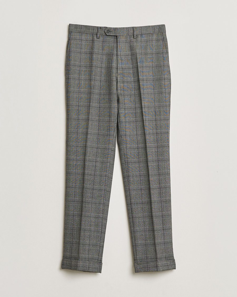 Heren | Pre-owned Pakken | Pre-owned | Caruso Checked Wool Suit Grey 48