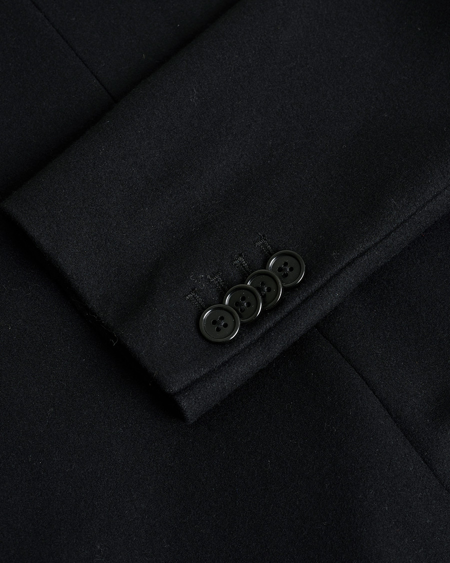 Heren | Pre-owned Jassen | Pre-owned | J.Lindeberg Holger Compact Melton Wool Coat Black 48