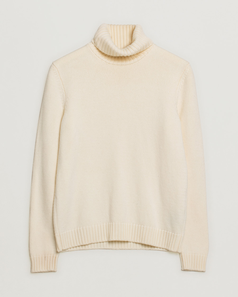 Heren | Pre-owned Truien | Pre-owned | Zanone Virgin Merino Wool Rollneck Latte