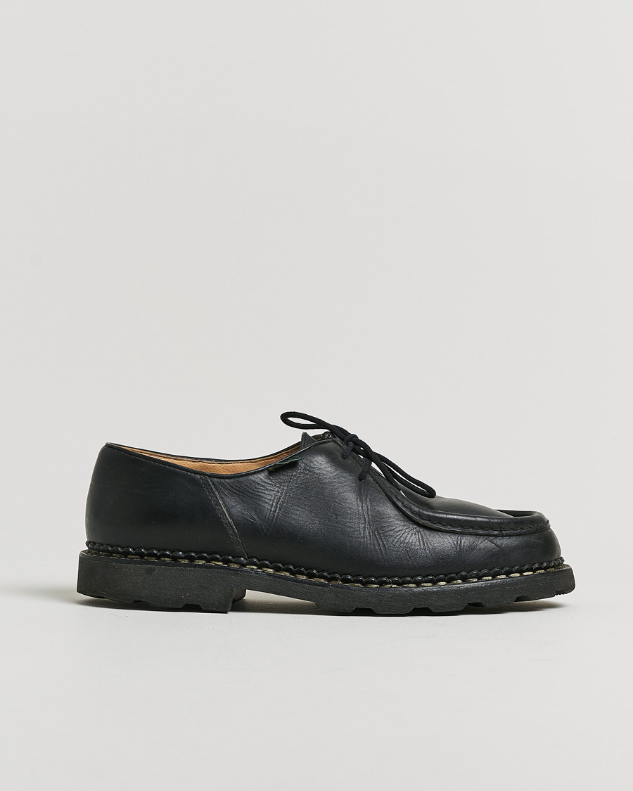 Heren | Pre-owned Goodyear genaaide schoenen | Pre-owned | Paraboot Michael Derby Black 43,5