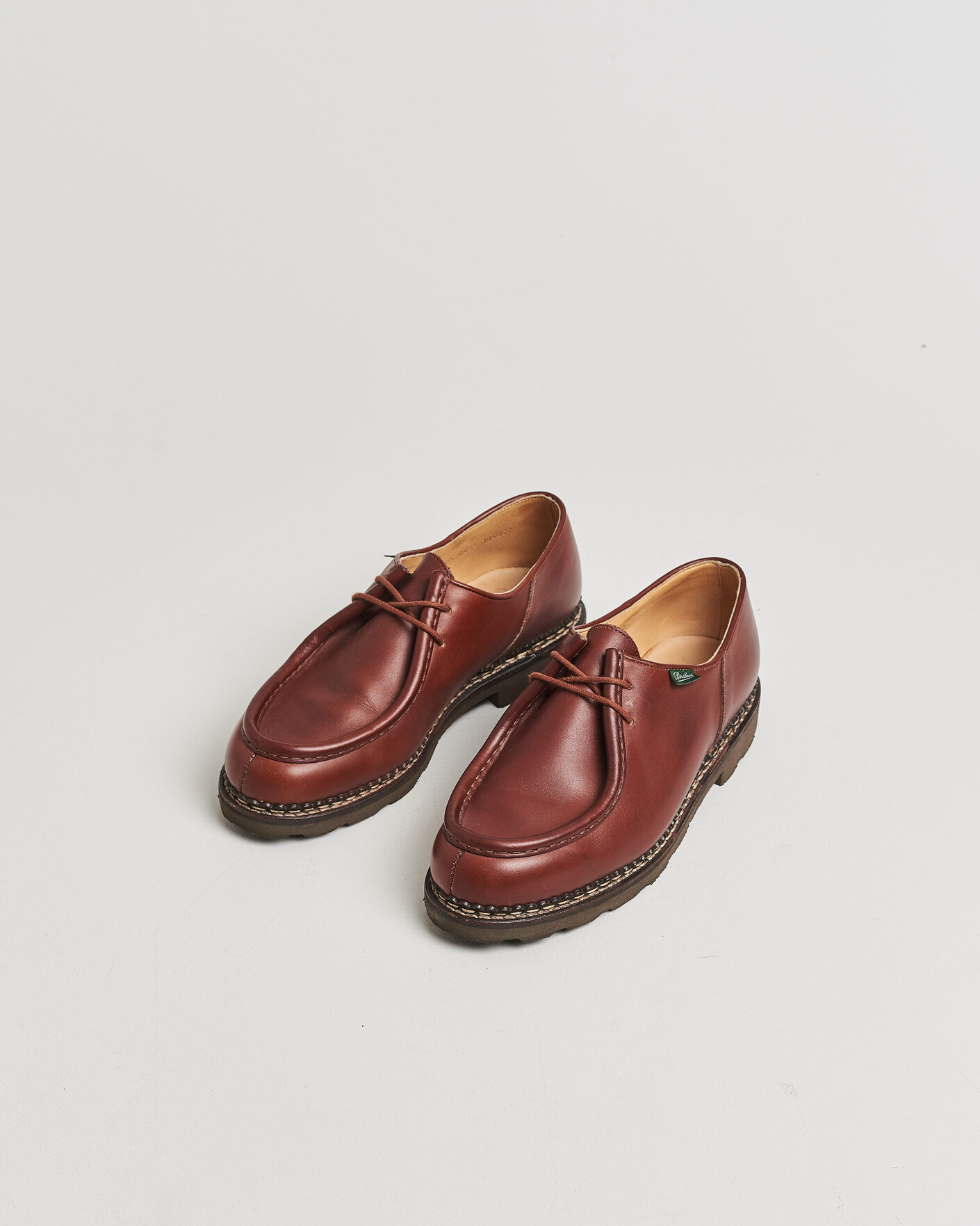 Heren | Pre-owned Goodyear genaaide schoenen | Pre-owned | Paraboot Michael Derby Marron 43,5