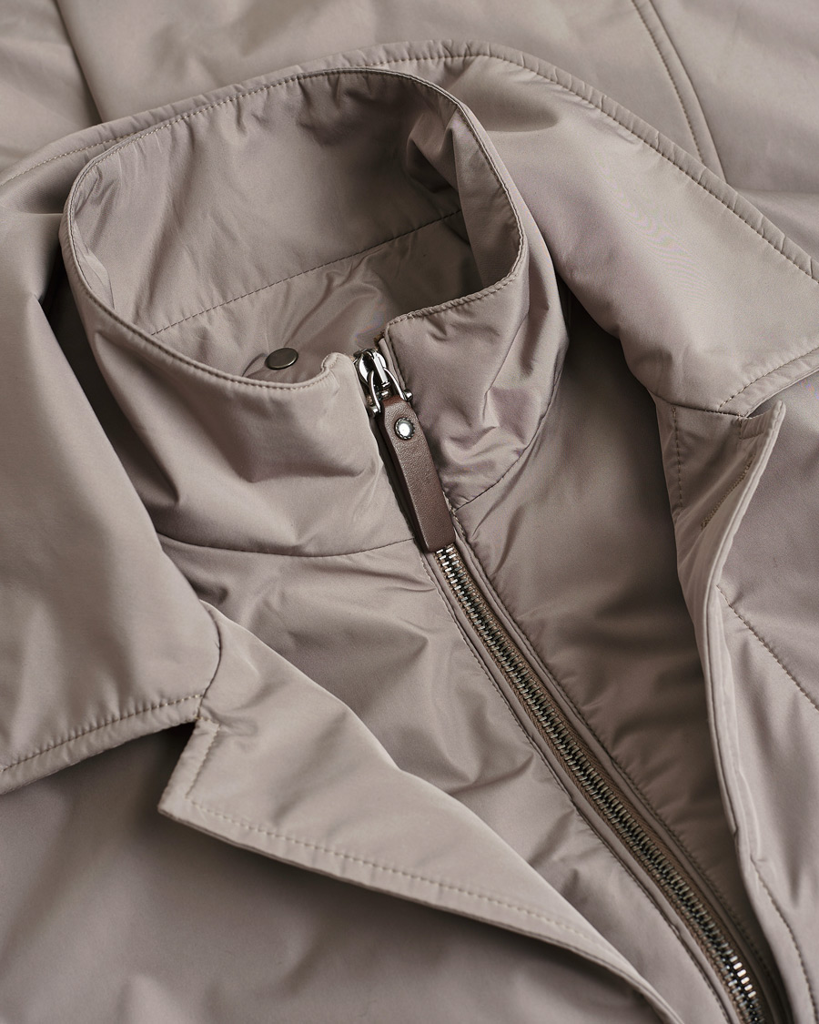 Heren | Pre-owned Jassen | Pre-owned | Canali Rain Protection Car Coat Sand 48