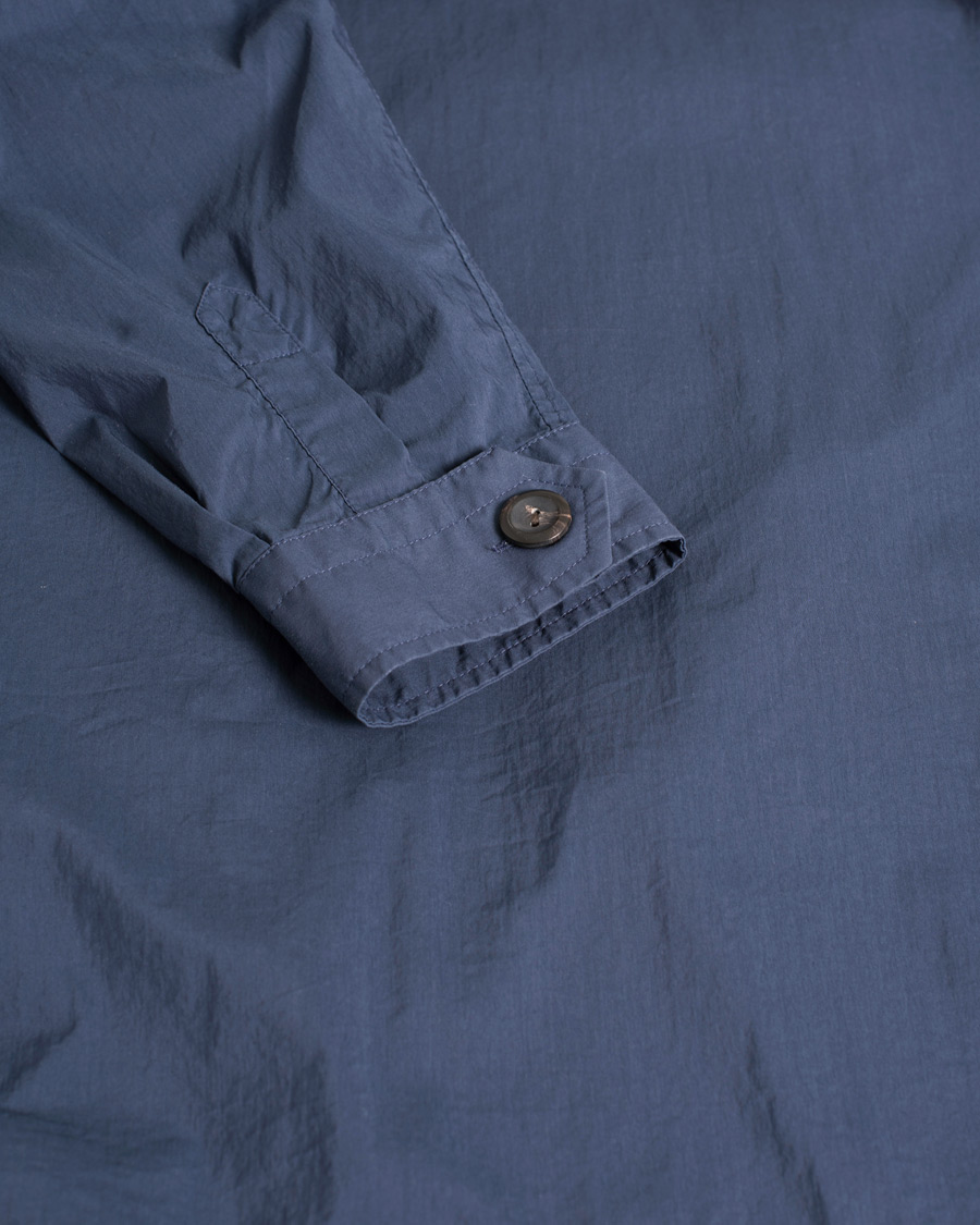 Heren | Overhemden | Pre-owned | Eton Cotton Nylon Overshirt Navy L