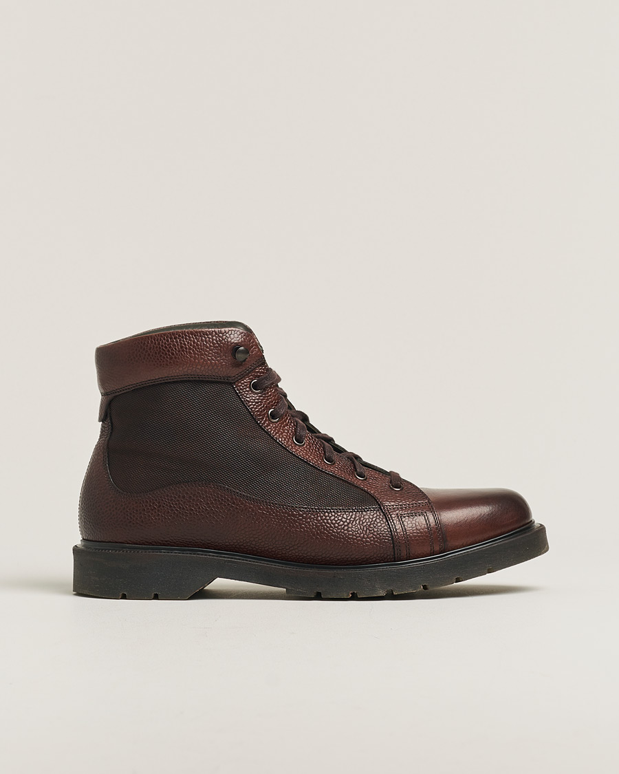 Heren | Design Loake Trimble Heat Sealed Monkey Boot Dark Brown | Pre-owned | Design Loake Trimble Heat Sealed Monkey Boot Dark Brown