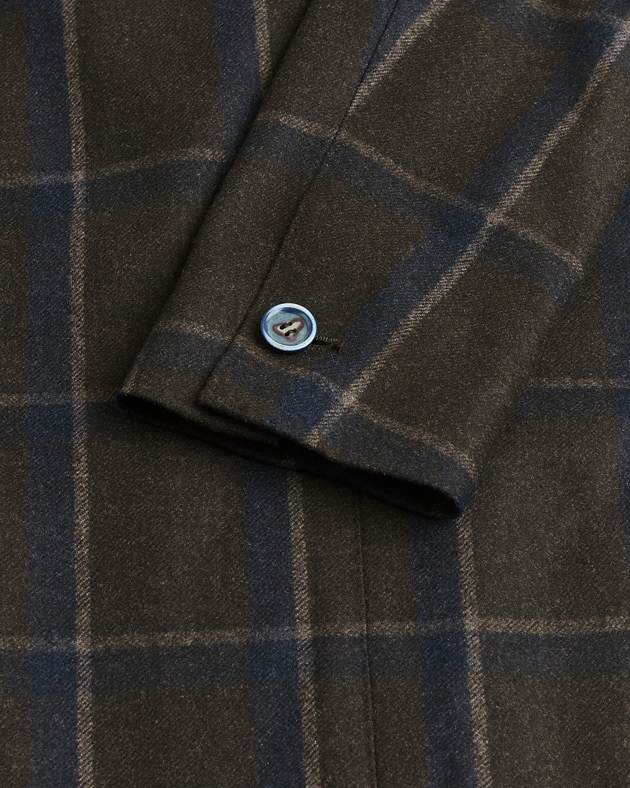 Heren | Pre-owned Blazers | Pre-owned | Gabo Napoli Checked Double Breasted Blazer Brown 48