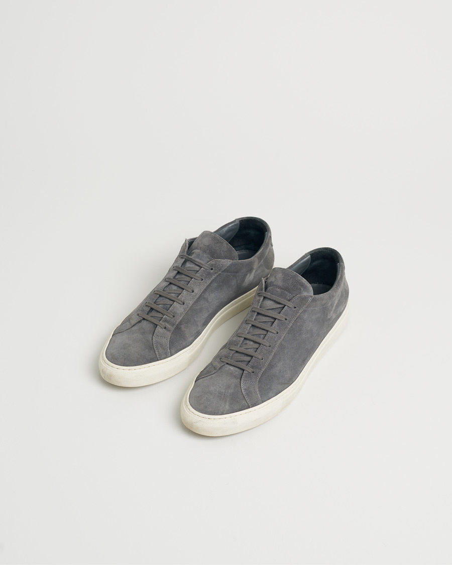 Heren | Common Projects Original Achilles Suede Sneaker Charcoal | Pre-owned | Common Projects Original Achilles Suede Sneaker Charcoal