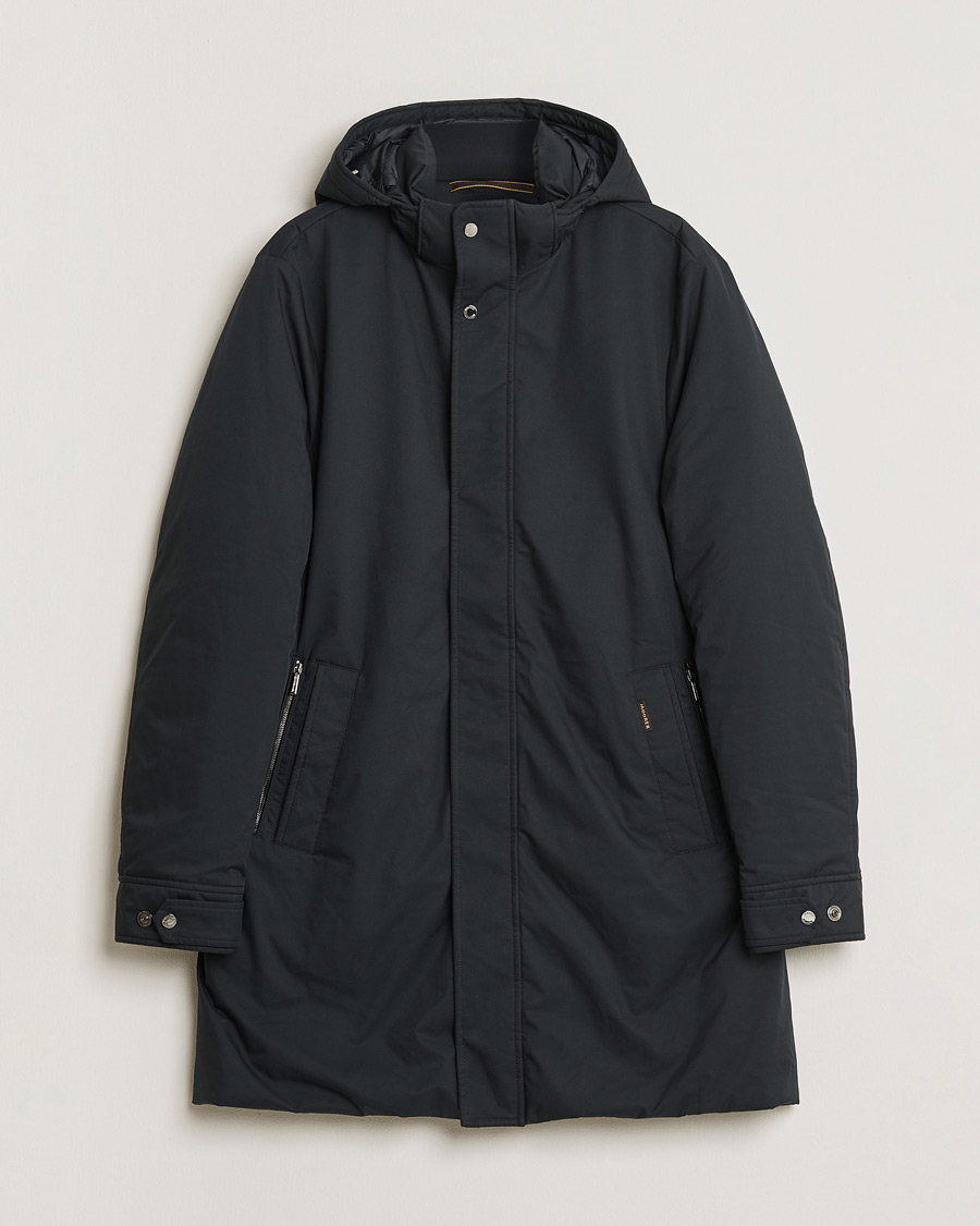Heren | Pre-owned Jassen | Pre-owned | MooRER Vermont Waterproof Padded Parka Navy 52