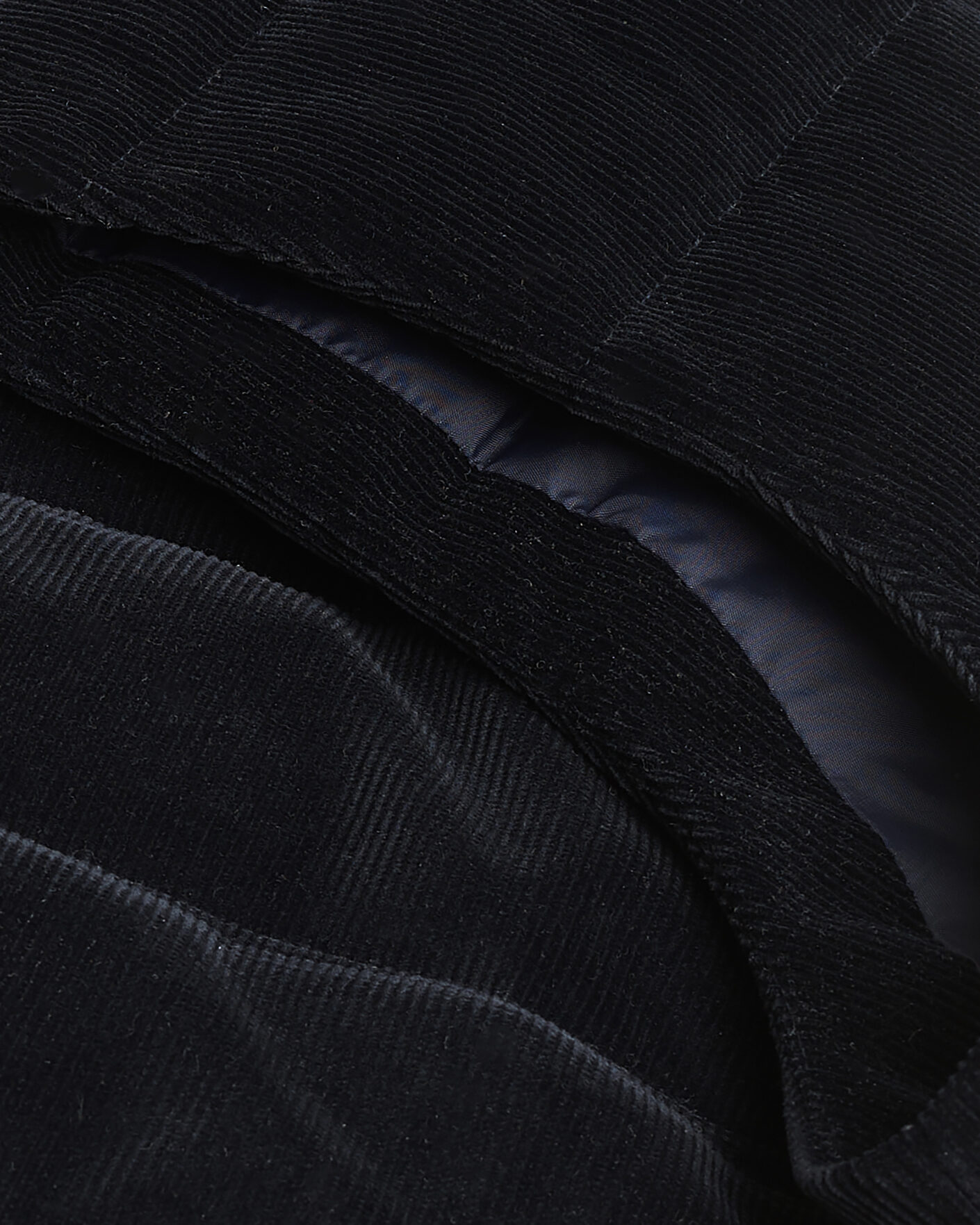 Heren | Pre-owned Jassen | Pre-owned | Stenströms Hooded Corduroy Vest Navy M
