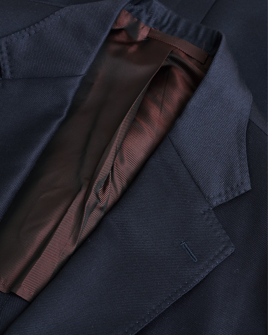 Heren | Pre-owned Blazers | Pre-owned | De Petrillo Mohair Blend Blazer Navy 52