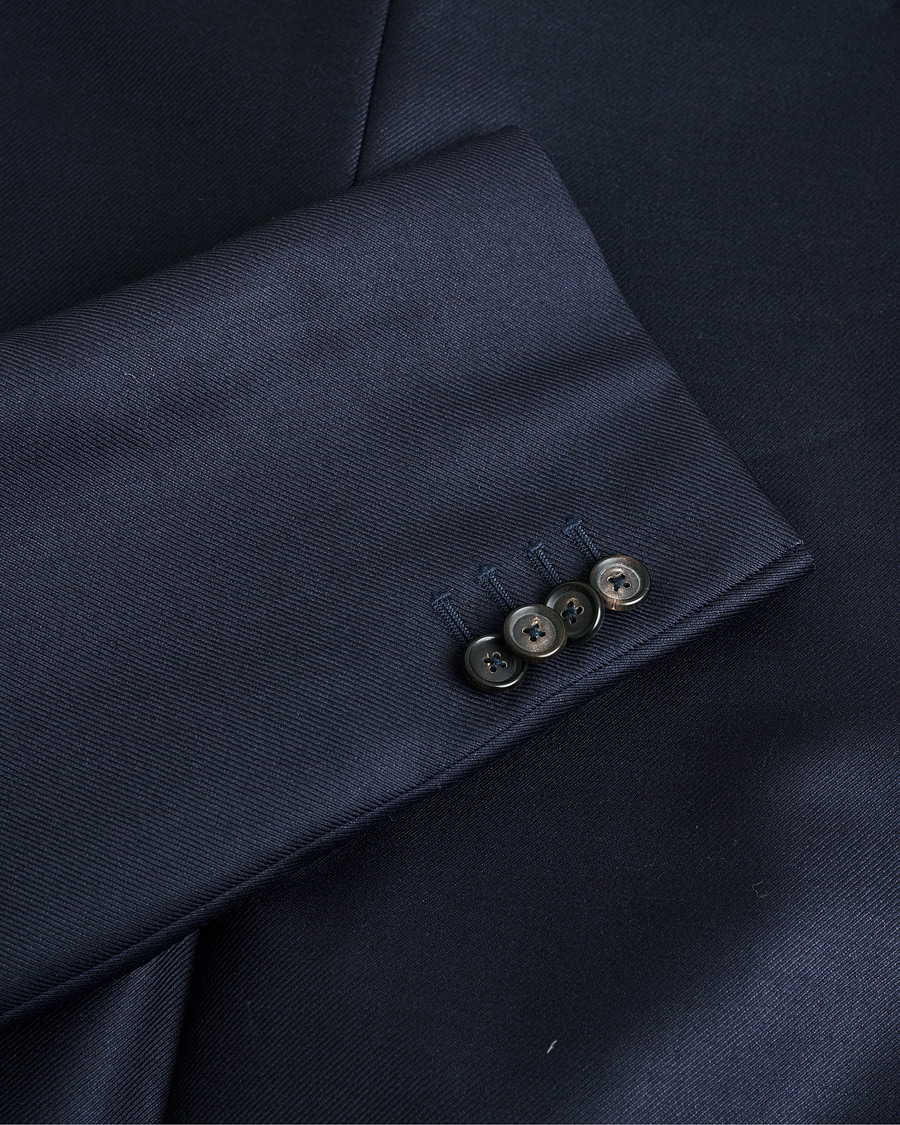 Heren | Pre-owned Blazers | Pre-owned | De Petrillo Mohair Blend Blazer Navy 52