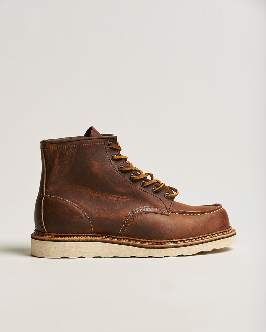 Heren | Pre-owned Schoenen | Pre-owned | Red Wing Shoes Moc Toe Boot Copper Rough/Though Leather US8 - EU41