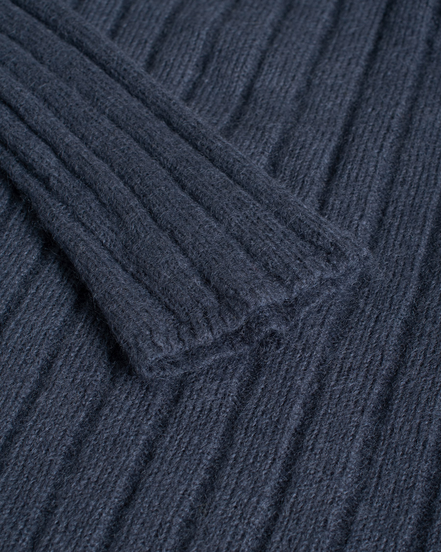 Herr | Utvalt av oss | Pre-owned | Giorgio Armani Rib Stitch Mohair Sweater Navy
