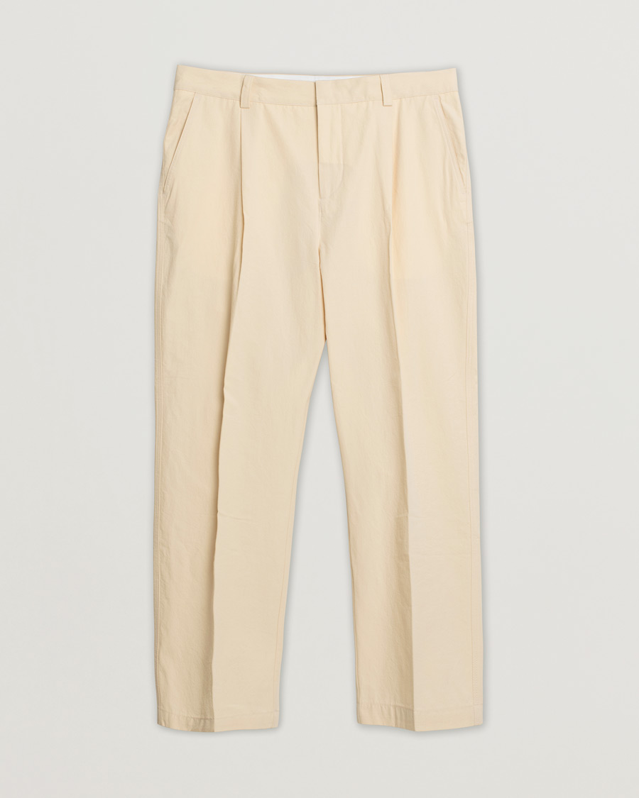 Heren | Broeken | Pre-owned | Orlebar Brown Beckworth Pleated Cotton Trousers Pebble