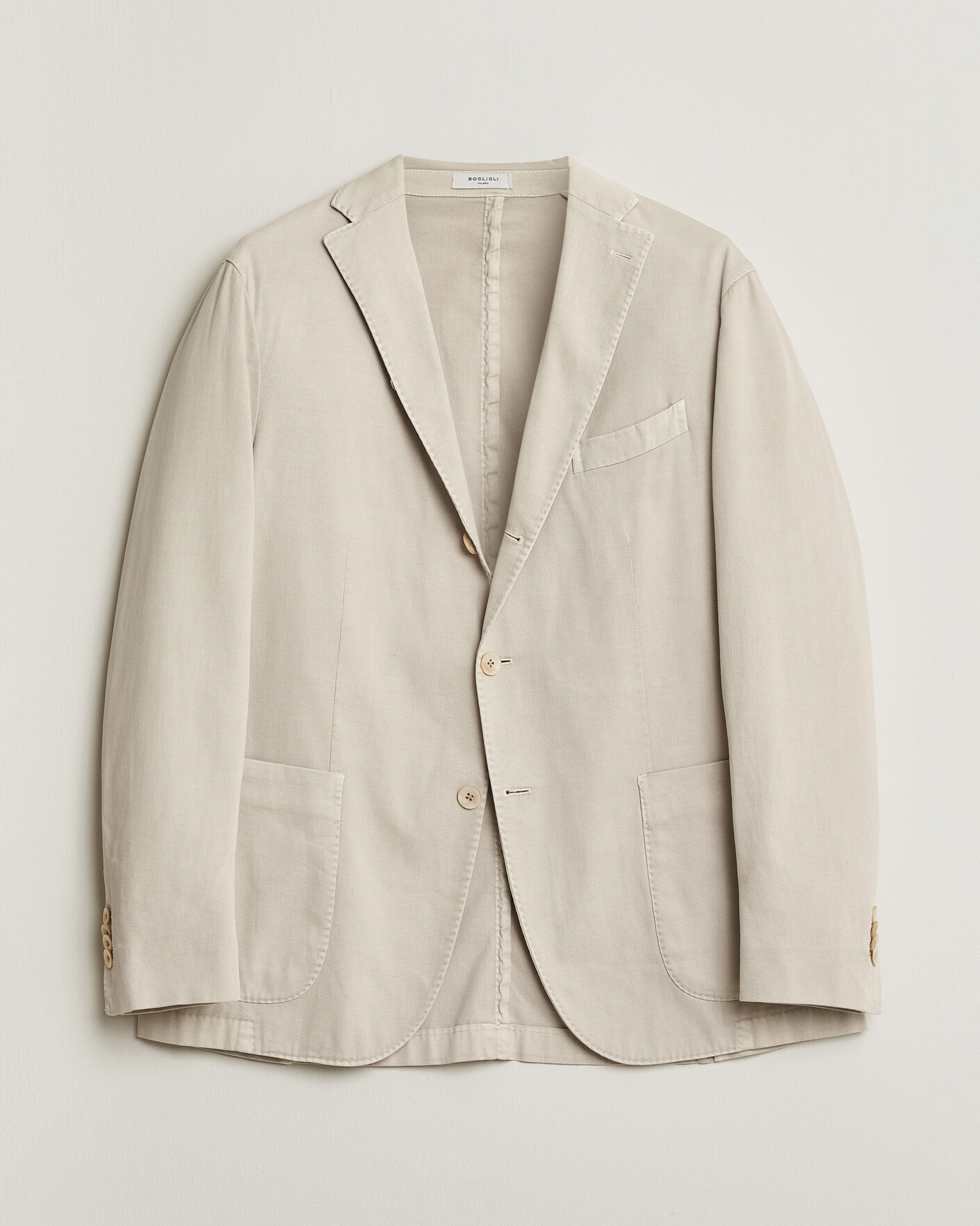 Heren | Pre-owned Blazers | Pre-owned | Boglioli K Jacket Cotton Stretch Blazer Light Beige 52