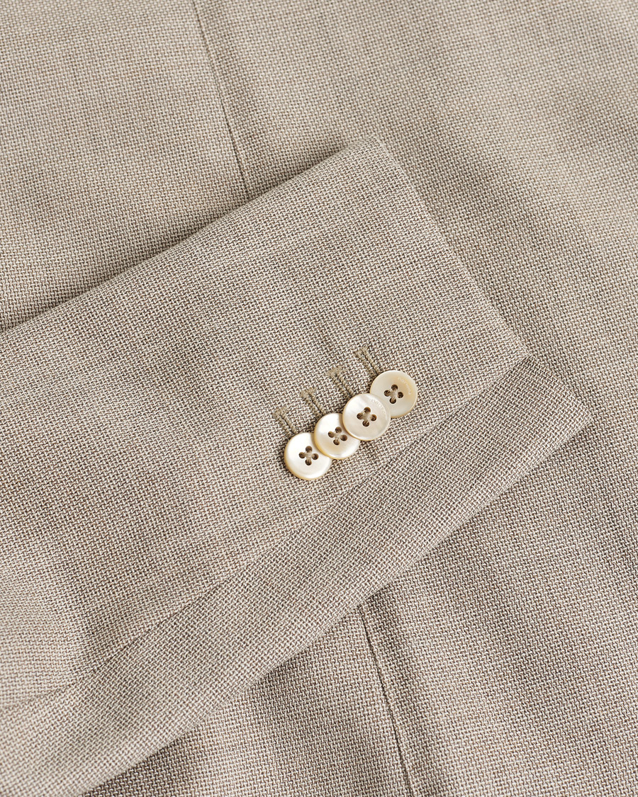 Heren | Pre-owned Blazers | Pre-owned | Boglioli K Jacket Wool Hopsack Blazer Beige 46