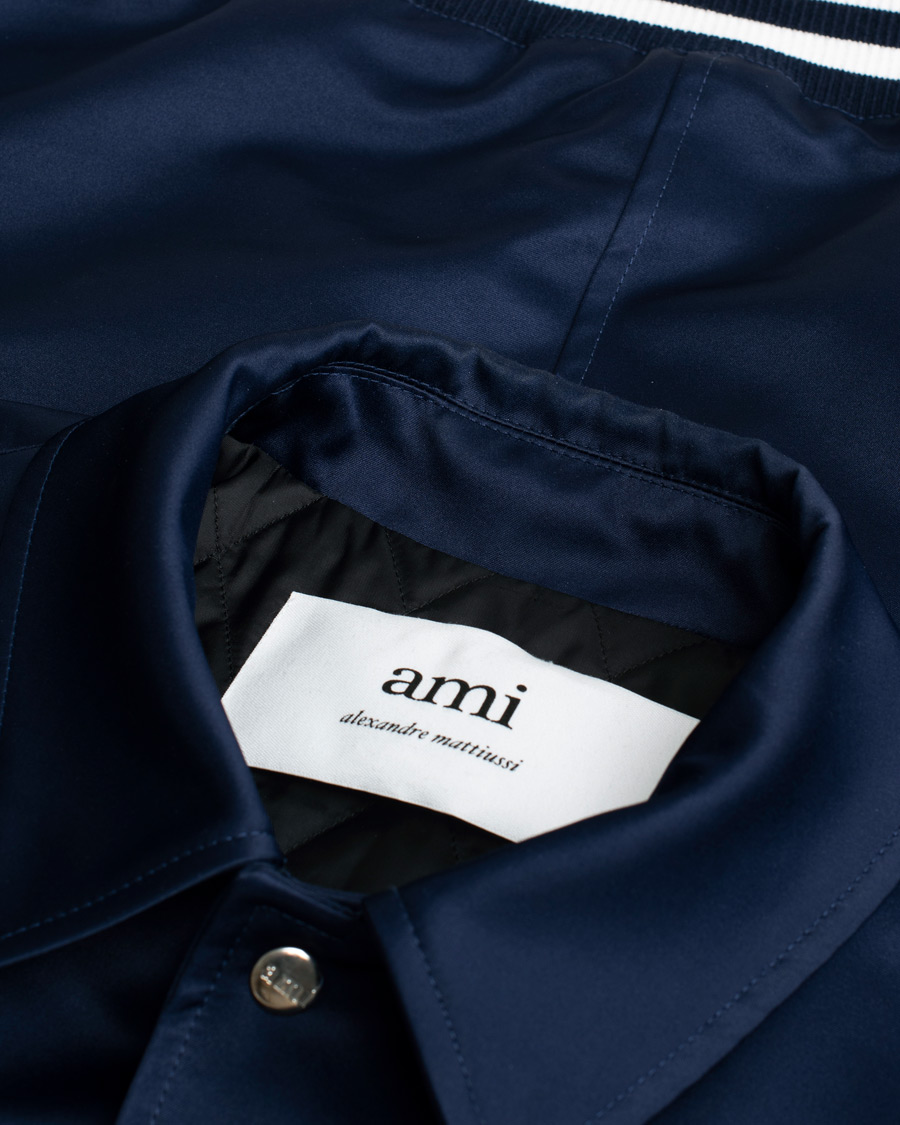 Heren | AMI Teddy Jacket Navy | Pre-owned | AMI Teddy Jacket Navy