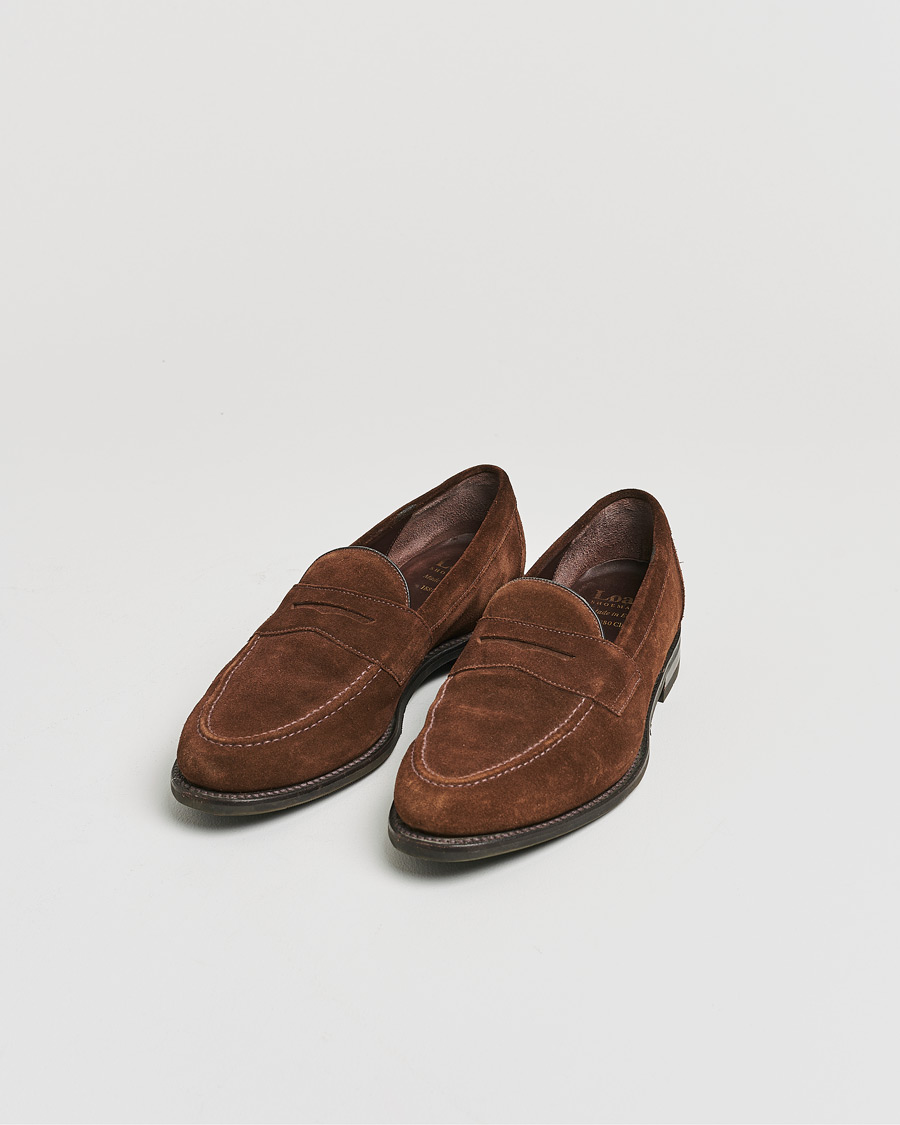 Heren | Loake 1880 Grant Shadow Sole Brown Suede | Pre-owned | Loake 1880 Grant Shadow Sole Brown Suede