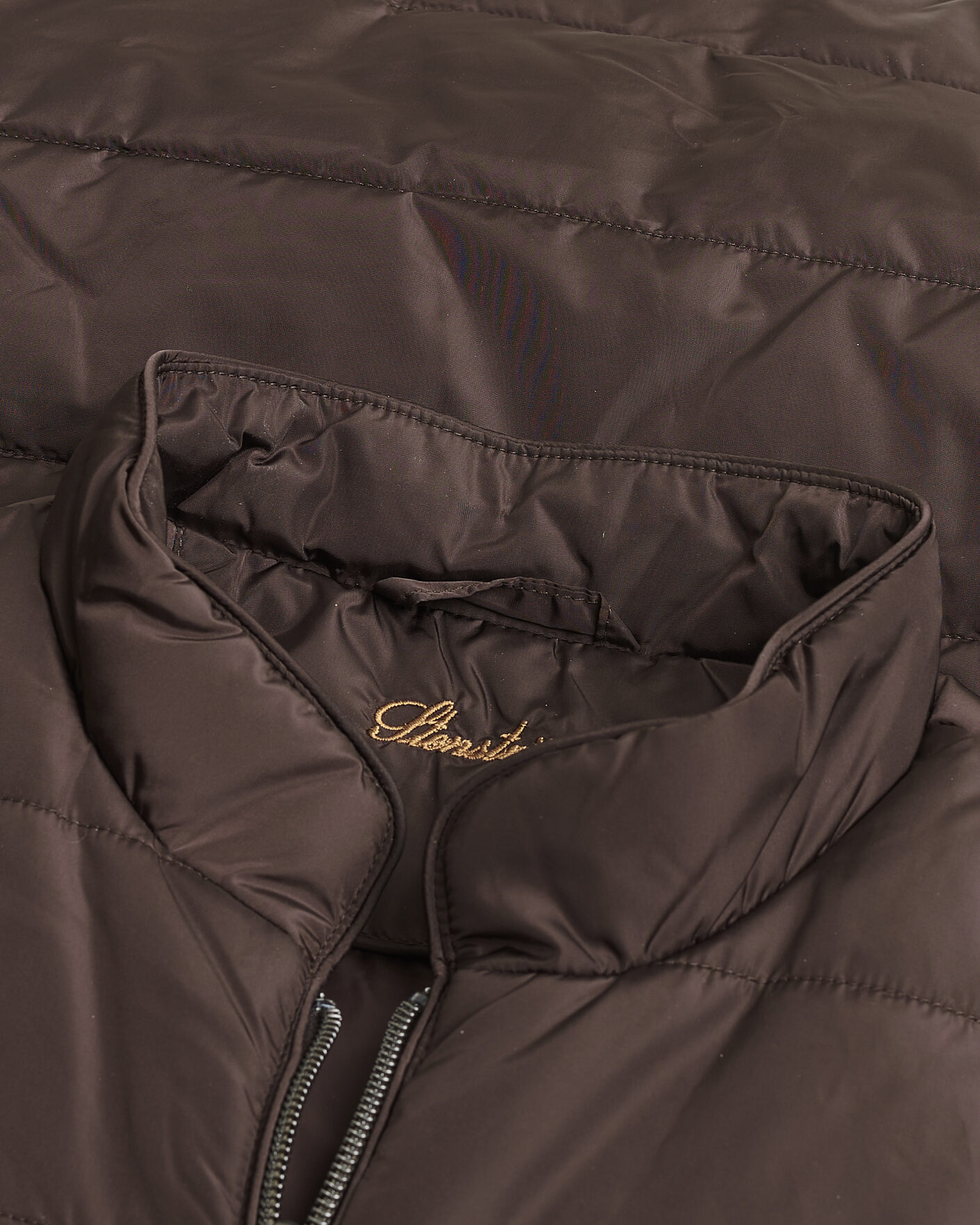 Heren | Pre-owned Jassen | Pre-owned | Stenströms Padded Nylon Vest Brown M