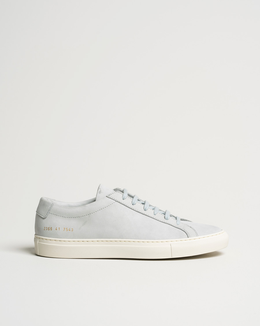 Heren | Common Projects Original Achilles Nubuck Sneaker Grey | Pre-owned | Common Projects Original Achilles Nubuck Sneaker Grey