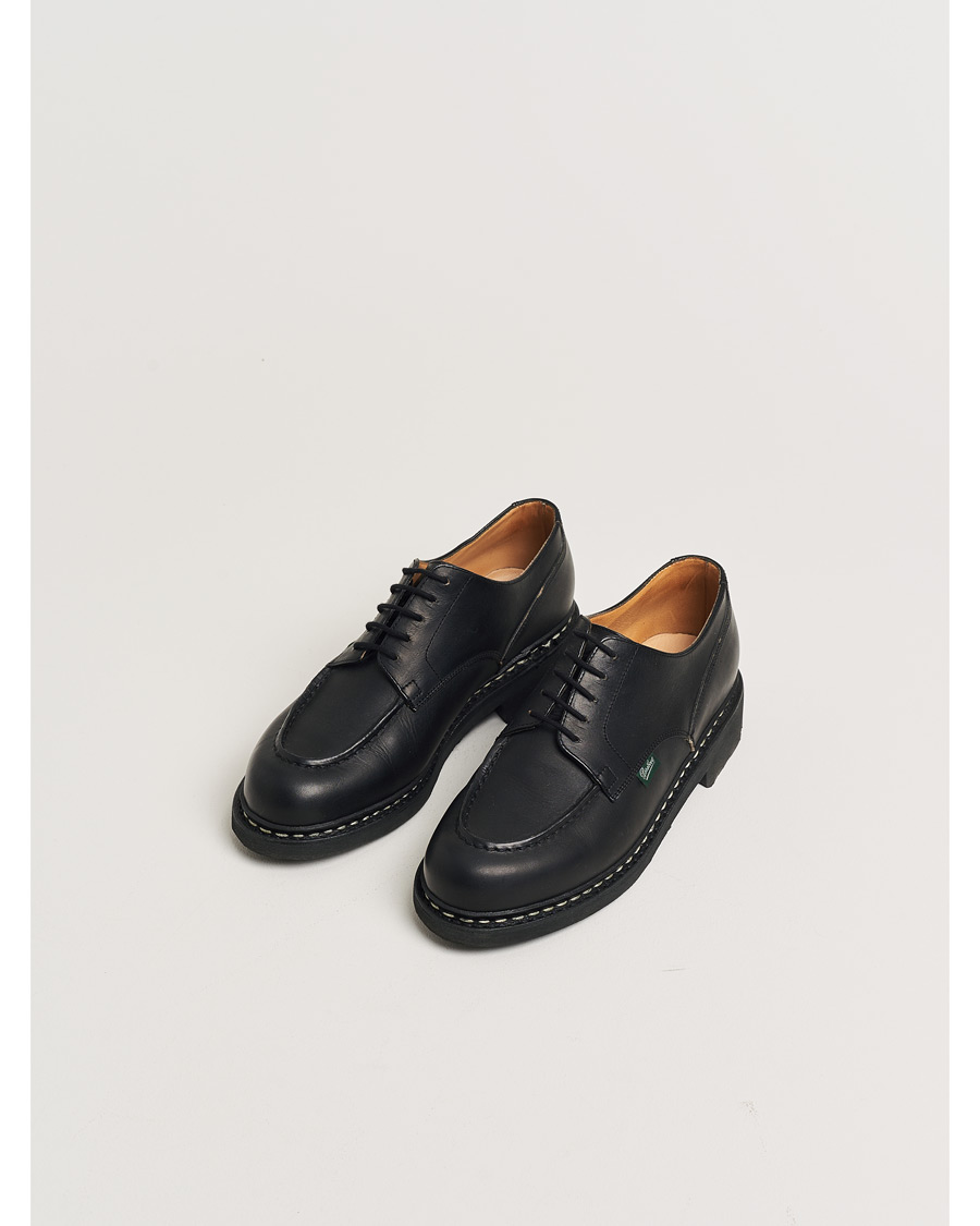 Heren | Pre-owned Goodyear genaaide schoenen | Pre-owned | Paraboot Chambord Derby Black UK7,5 - EU41,5