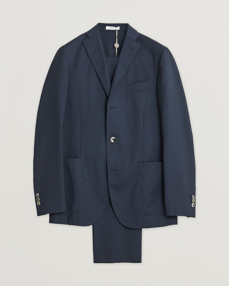 Heren | Boglioli K Dover Wool Suit Navy 46 | Pre-owned | Boglioli K Dover Wool Suit Navy 46
