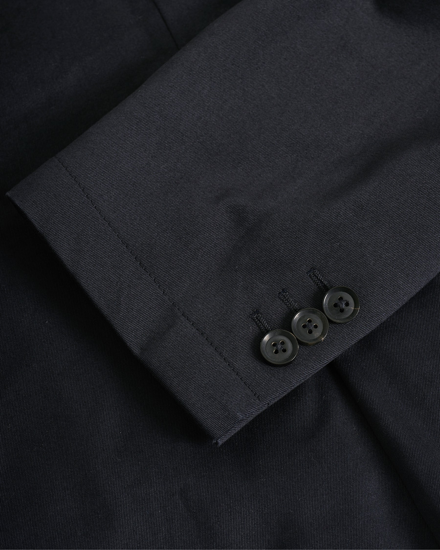 Heren | Pre-owned Blazers | Pre-owned | Berg&Berg Cotton Blazer Navy 48