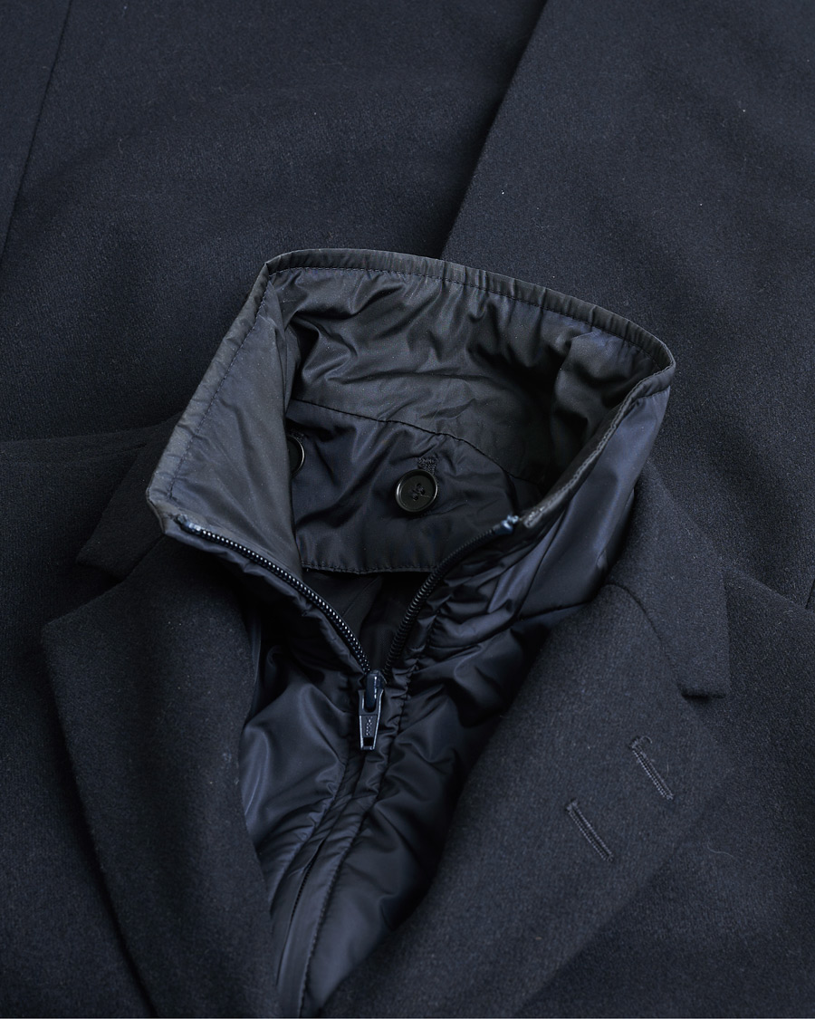 Heren | Pre-owned Jassen | Pre-owned | Tiger of Sweden Netley Wool Coat Navy 48