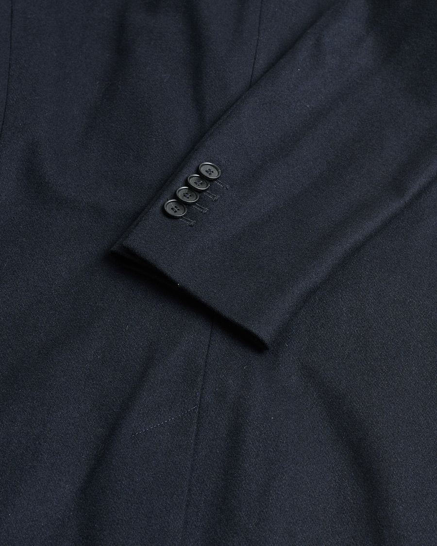 Heren | Pre-owned Jassen | Pre-owned | Tiger of Sweden Netley Wool Coat Navy 48