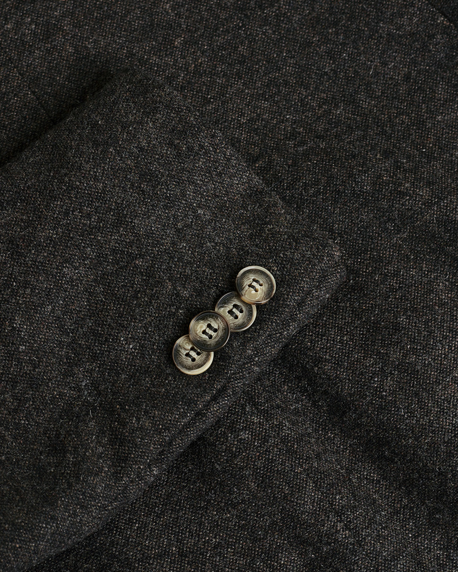 Heren | Pre-owned Blazers | Pre-owned | Tiger of Sweden Wool Flannel Blazer Brown 46