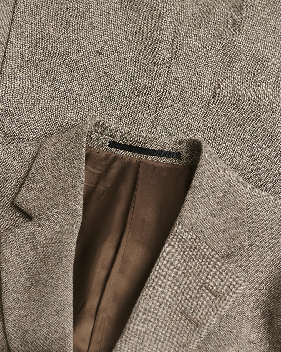 Heren | Pre-owned Pakken | Pre-owned | Tiger of Sweden Brushed Wool Suit Taupe 48/46