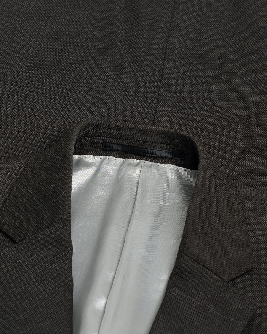 Heren | Tiger of Sweden Richmond Wool Blazer Brown 48 | Pre-owned | Tiger of Sweden Richmond Wool Blazer Brown 48
