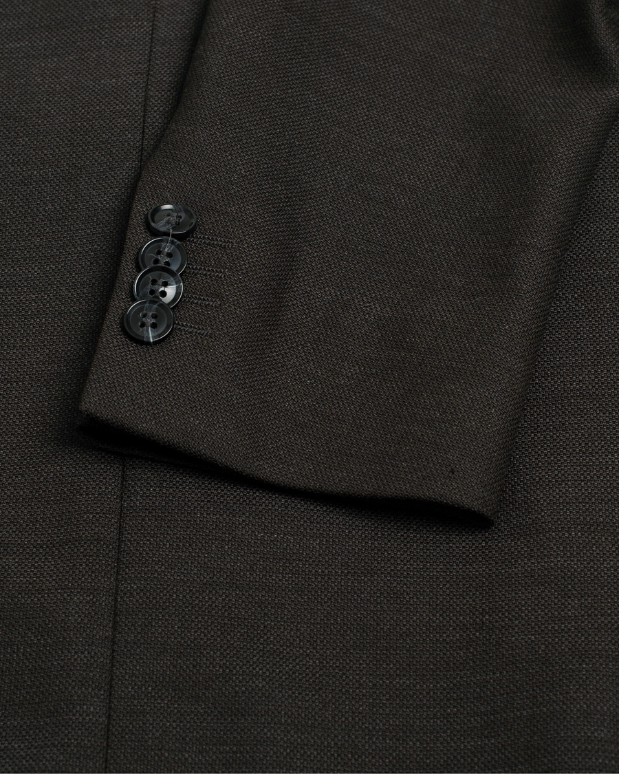 Heren | Tiger of Sweden Richmond Wool Blazer Brown 48 | Pre-owned | Tiger of Sweden Richmond Wool Blazer Brown 48