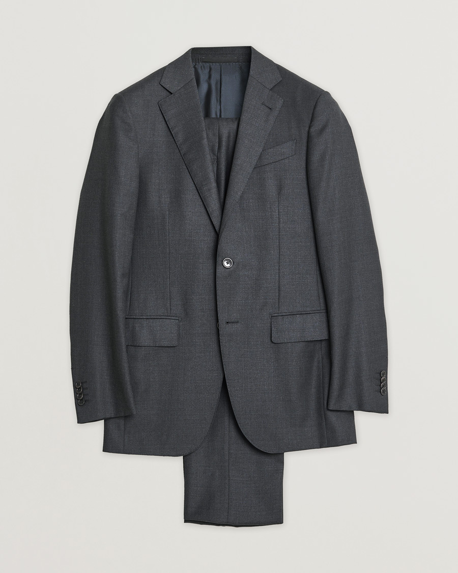 Heren | Pre-owned Pakken | Pre-owned | Ermenegildo Zegna Wool Suit Grey 44