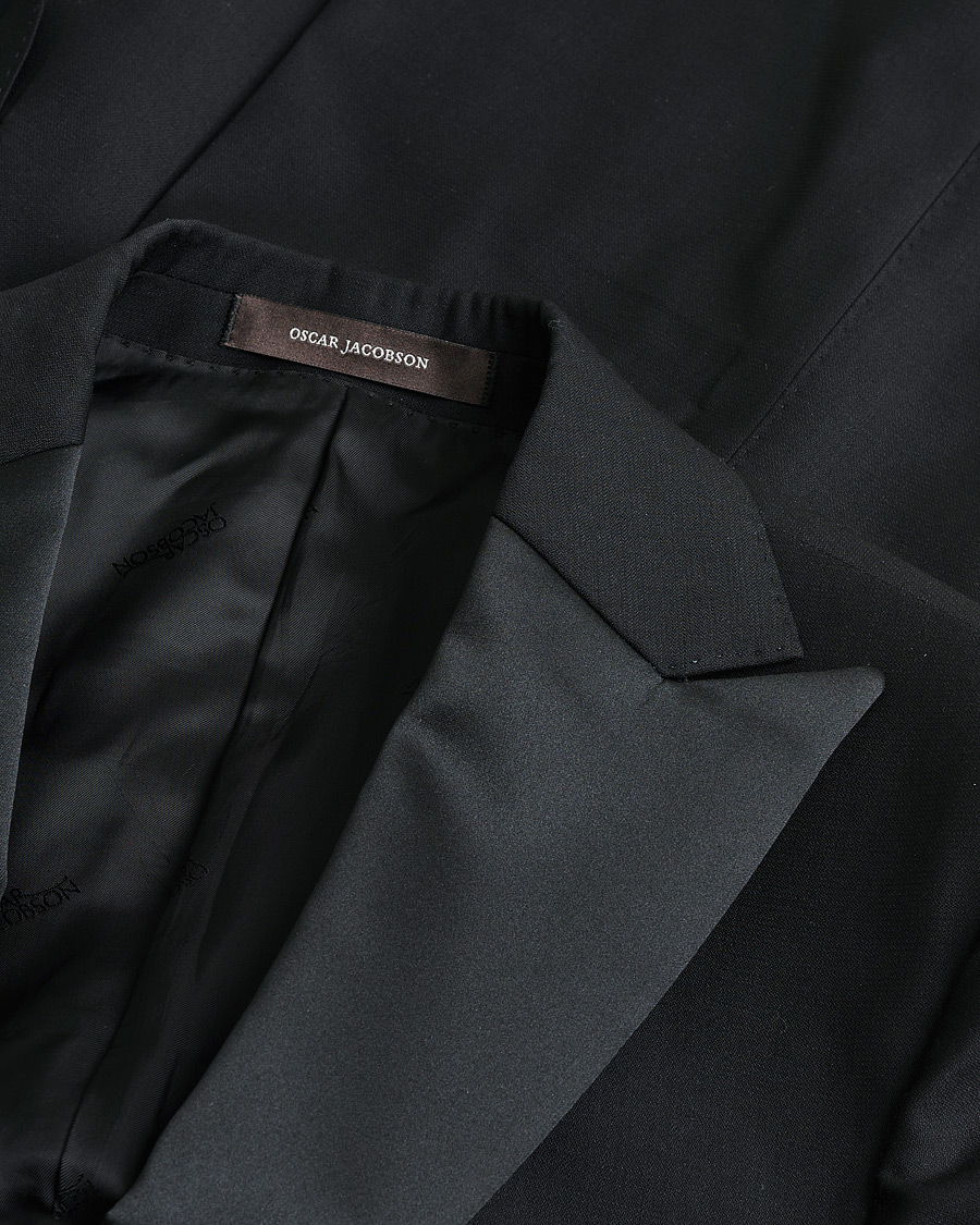 Heren | Pre-owned Pakken | Pre-owned | Oscar Jacobson Elder & Denz Wool Tuxedo Black 46