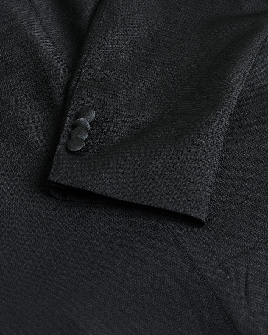 Heren | Pre-owned Pakken | Pre-owned | Oscar Jacobson Elder & Denz Wool Tuxedo Black 46