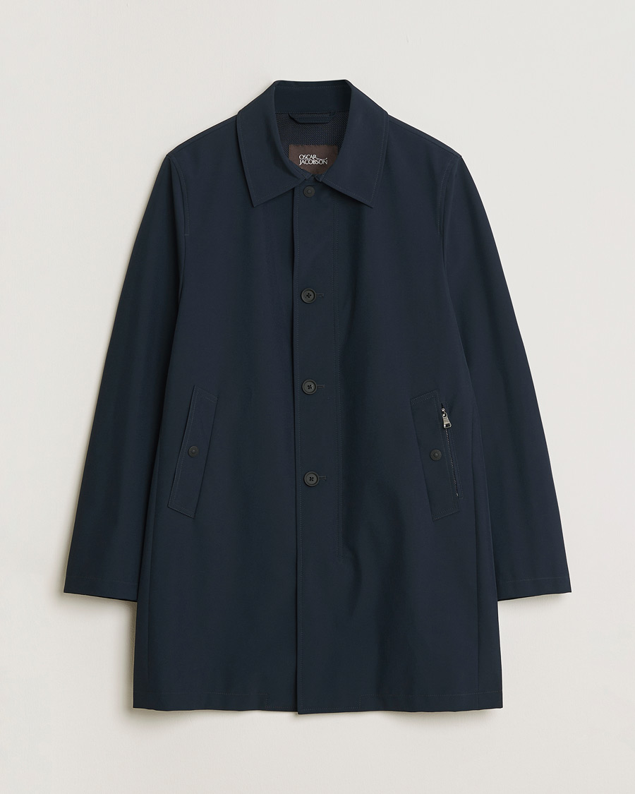 Heren | Pre-owned Jassen | Pre-owned | Oscar Jacobson Johnson Coat Navy 50