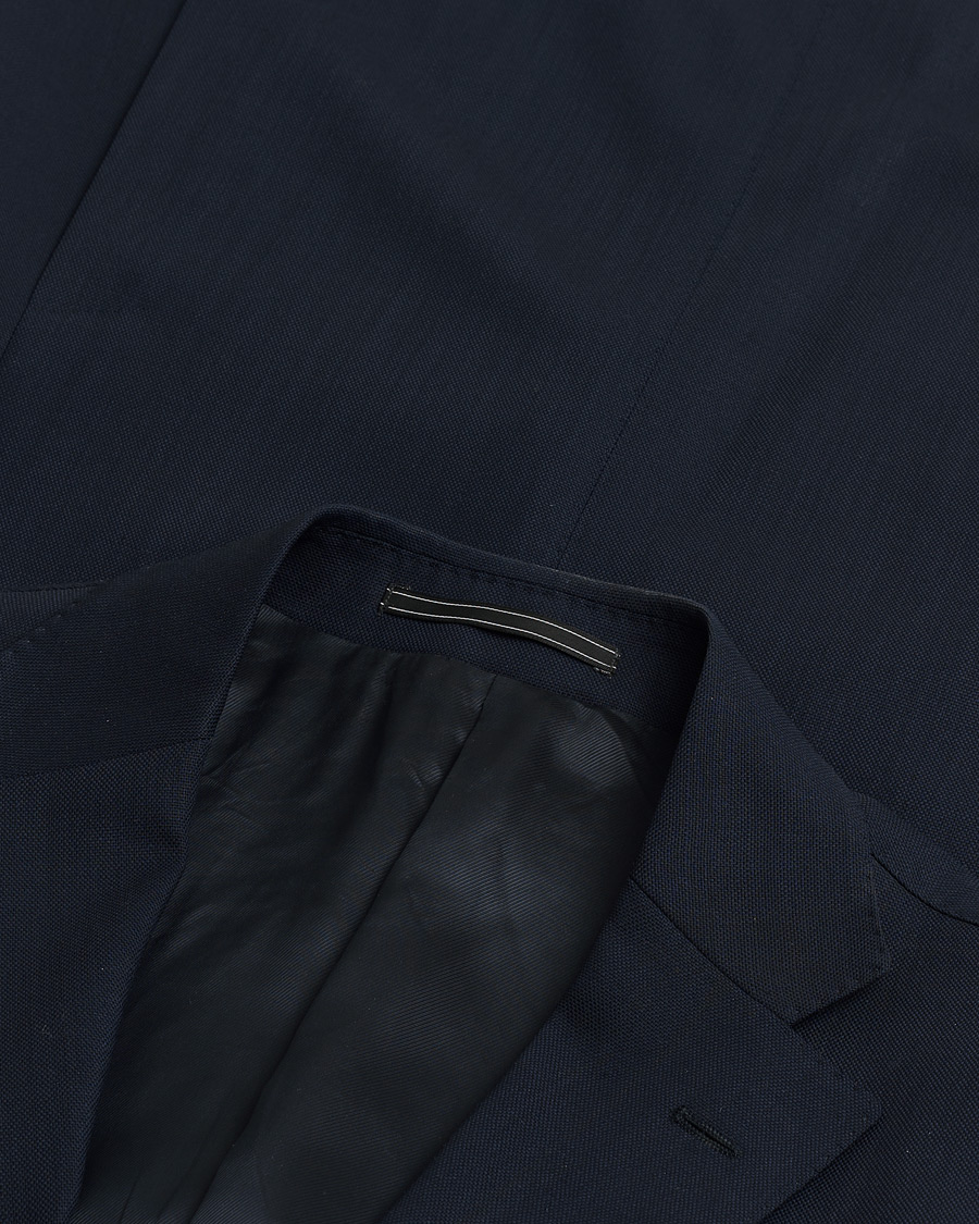 Heren | Pre-owned Blazers | Pre-owned | Corneliani Wool Hopsack Blazer Navy 48