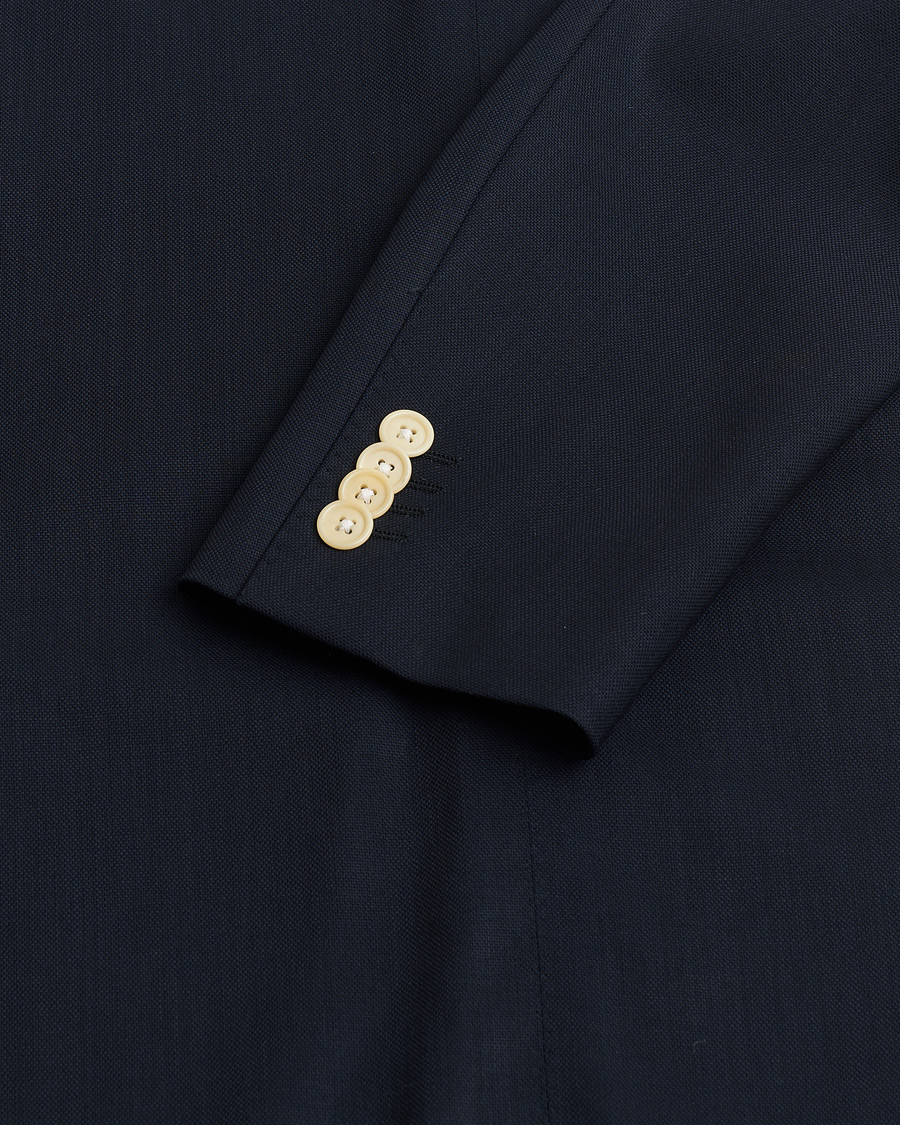 Heren | Pre-owned Blazers | Pre-owned | Corneliani Wool Hopsack Blazer Navy 48