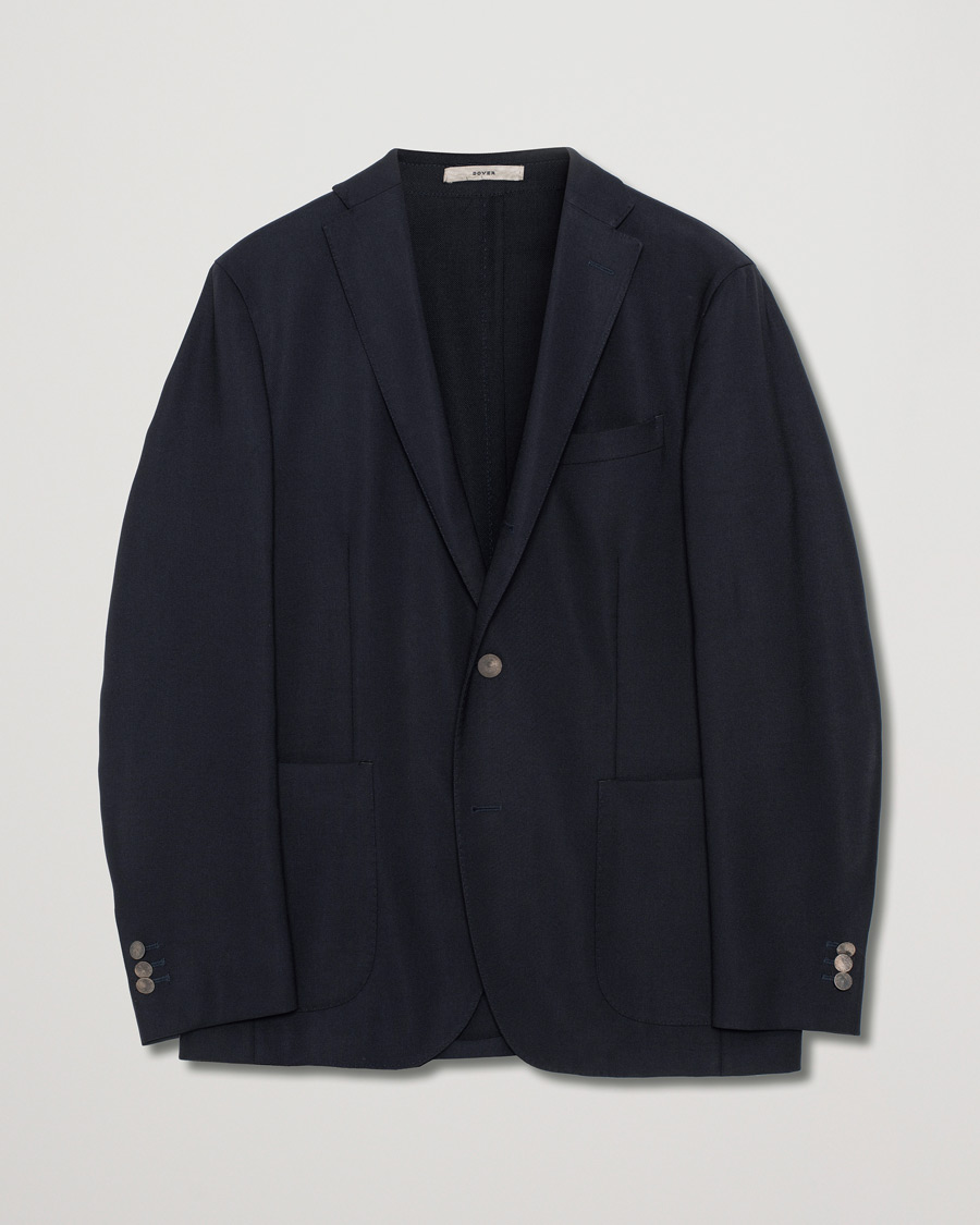 Heren | Blazers | Pre-owned | Boglioli K Jacket Wool Hopsack Blazer Navy