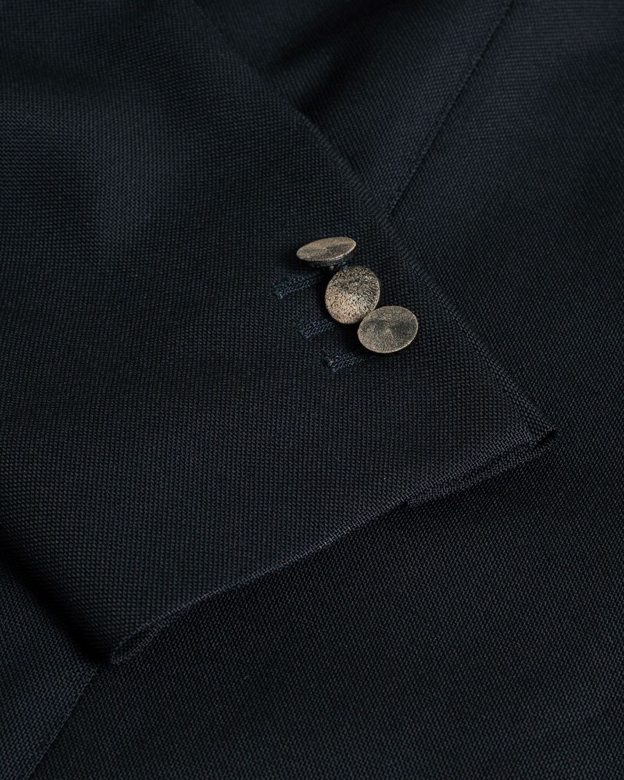 Heren | Blazers | Pre-owned | Boglioli K Jacket Wool Hopsack Blazer Navy