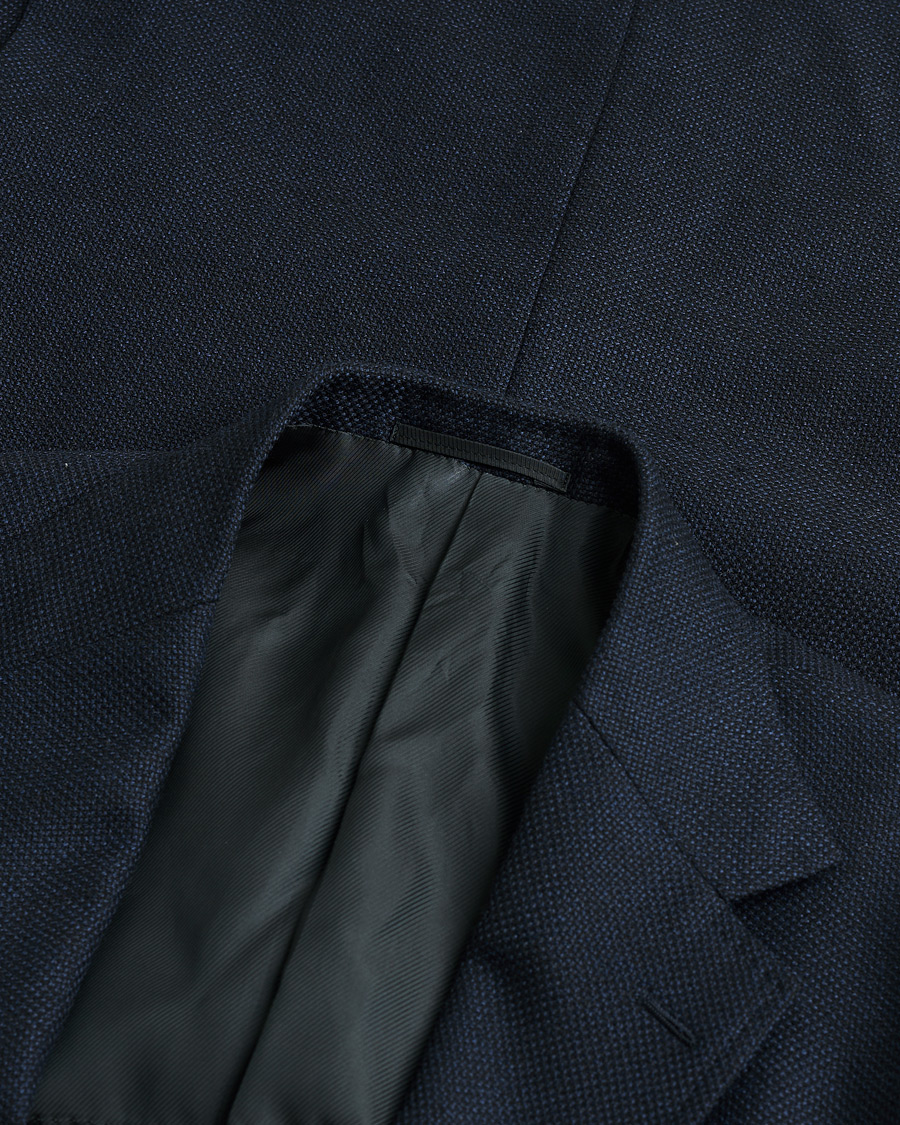 Heren | Pre-owned Blazers | Pre-owned | Ring Jacket Four Season Wool Balloon Blazer Navy 52