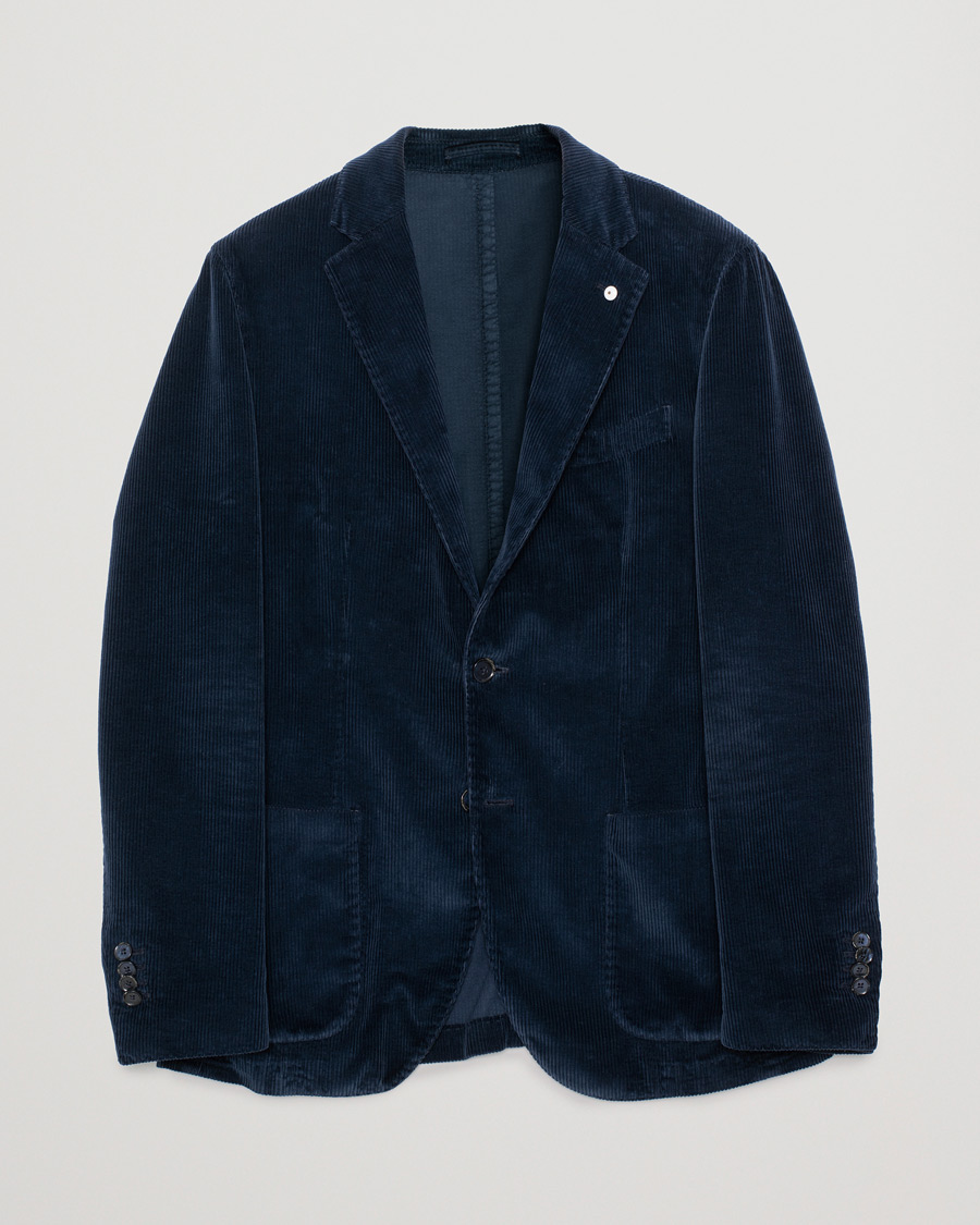 Heren | Blazers | Pre-owned | L.B.M. 1911 Jack Corduroy Blazer Navy 50
