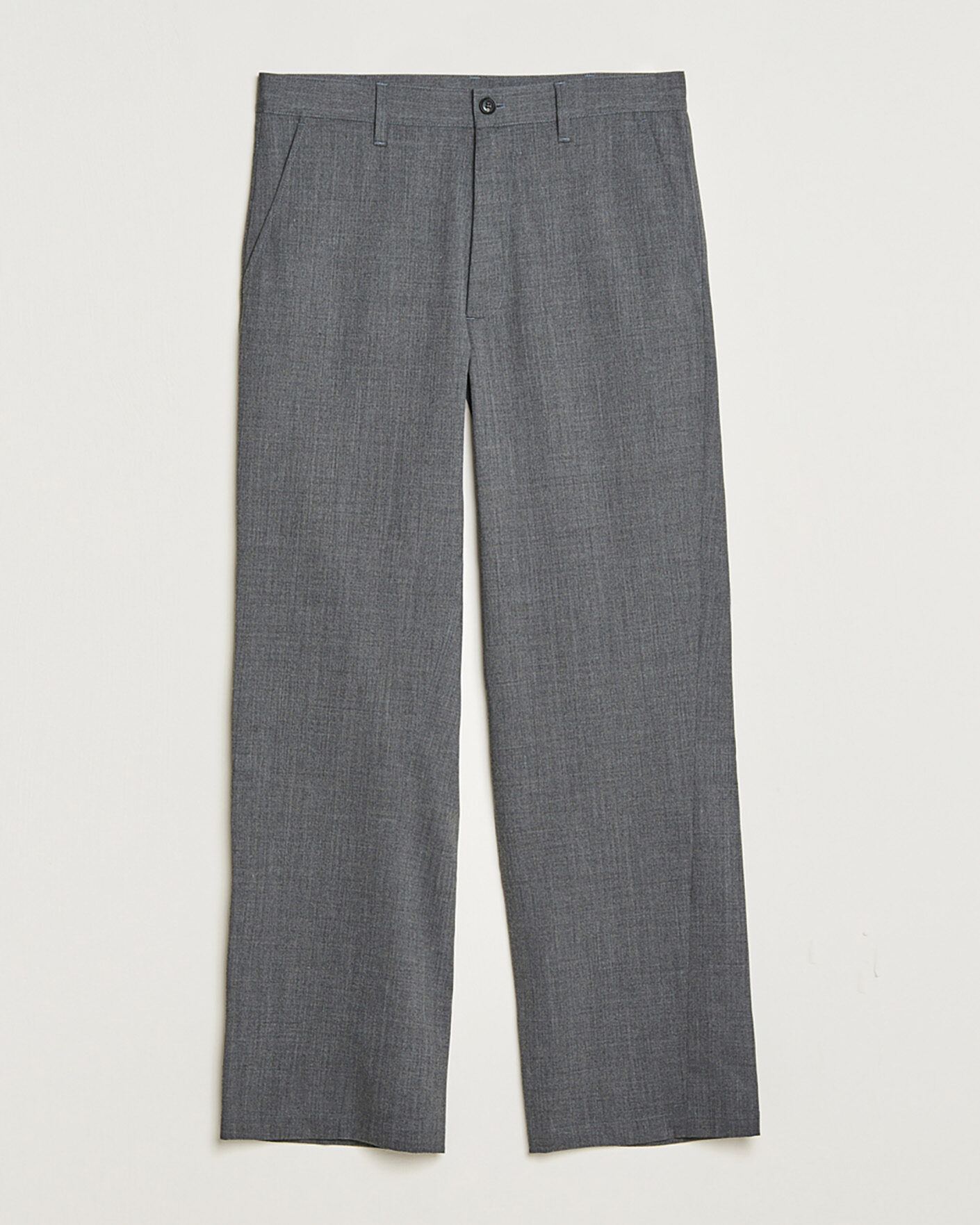 Heren | Pre-owned Broeken | Pre-owned | Sunflower Wide Twist Wool Trousers Grey Melange 48