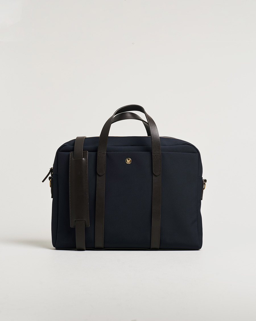 Heren | Pre-owned Accessoires | Pre-owned | Mismo M/S Aspire Briefcase Navy/Dark Brown