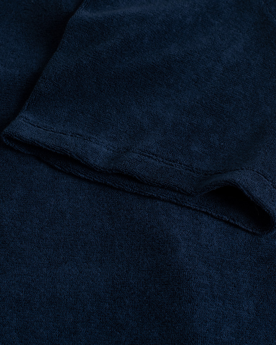 Heren | Polo's | Pre-owned | Ermenegildo Zegna Short Sleeve Terry Piquet Navy XL