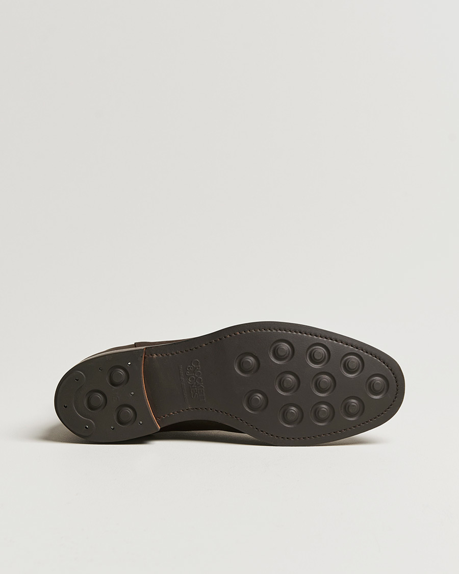 Heren | Pre-owned Goodyear genaaide schoenen | Pre-owned | Crockett & Jones Chelsea 5 Dk Brown Rough-Out Suede UK8,5 - EU42,5