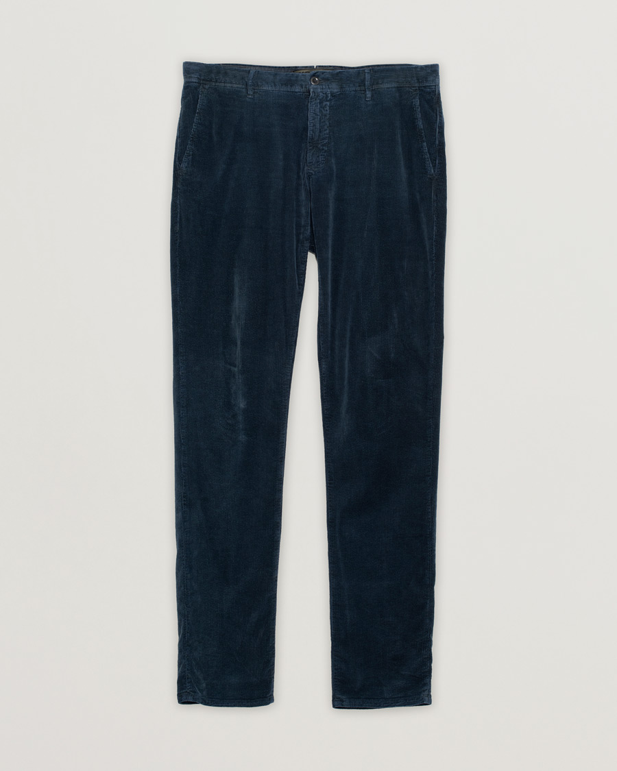 Heren | Broeken | Pre-owned | Incotex Slim Fit Leisure Cord Slacks Navy